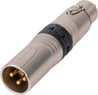 SES-INLINE-EMCM In-Line Ground Lift RF Filter XLR Female to Neutrik EMC Male